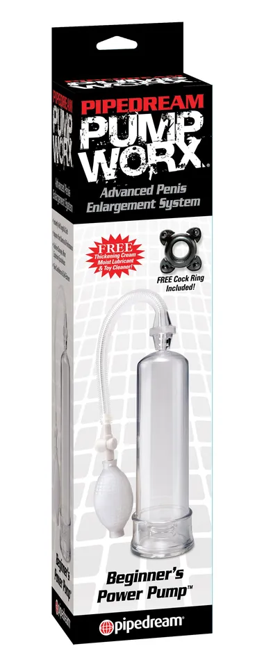Male Sex Toys Pipedream Products Pump Worx Beginners Power Pump Clear