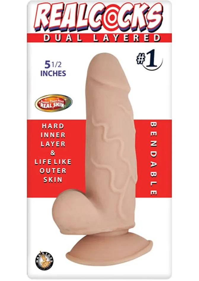 Realcocks Realcocks Dual Layered 1 Bendable Dildo Dildos Realcocks Realcocks Dual Layered 1 Bendable Dildo Dildos