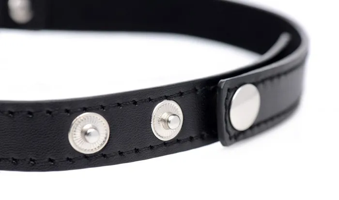 Anal Master Series Chrome Heart Black Choker