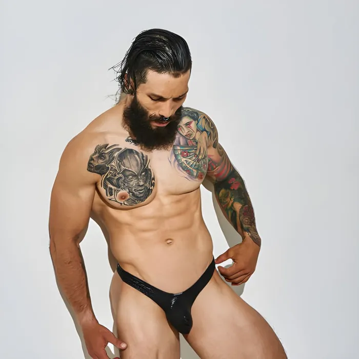 C4M Pouch Enhancing Thong Leopard Small Cut 4 Men Mens Underwear
