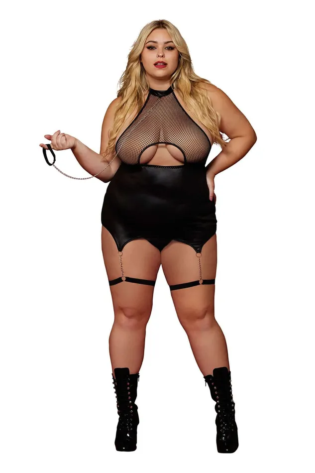 Dreamgirl Anal Garter Slip and Leash Queen Size Black Dreamgirl Anal Garter Slip and Leash Queen Size Black