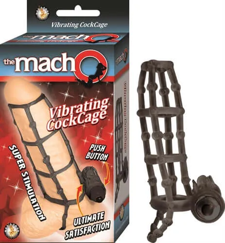 Nasstoys Anal The Macho Vibrating Cockcage Black