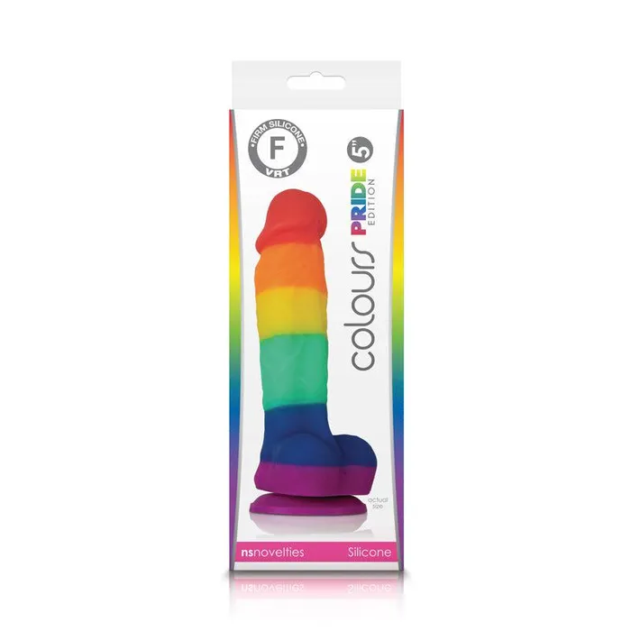 Colours Pride Edition 5 Dildo Rainbow nsnovelties Female Sex Toys Colours Pride Edition 5 Dildo Rainbow nsnovelties Female Sex Toys