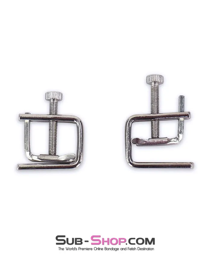 Idea Nipple Clitoral Toys 6777DL Pressing Matter Flat Nipple Clamps MEGA Deal