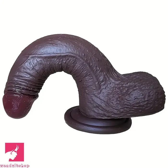 Male Sex Toys Weadultshop 748in Ebony Real Dildo Silicone Soft Adult Fake Penis Anal Sex Toy