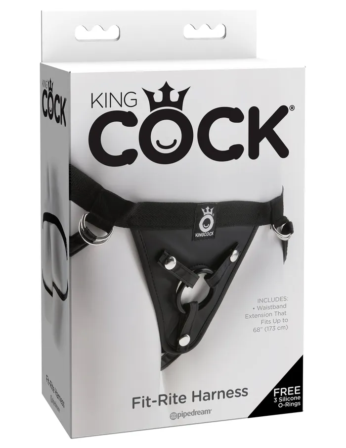 Pipedream Female Sex Toys StrapOn Fun King Cock Harness with SuctionCup Base