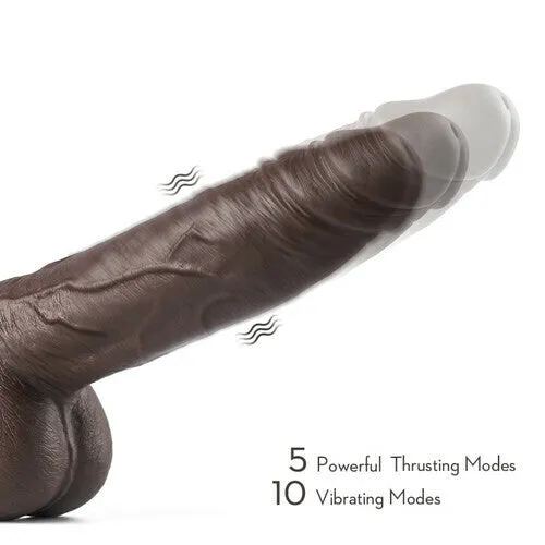 Anal Lurevibe Lurevibe K05 Emulated Black Coffee Masculine Wireless Telescopic Rotating Vibrating Rod