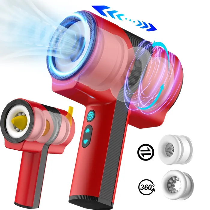 lurevibe Male Sex Toys Lurevibe Thor 1st Generation Multi Frequency Telescopic Rotating Vibration Male Penis Stroker