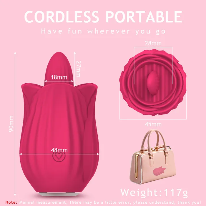 Lurevibe New Rose Tonguelicking Vibrator Lurevibe Vibrators