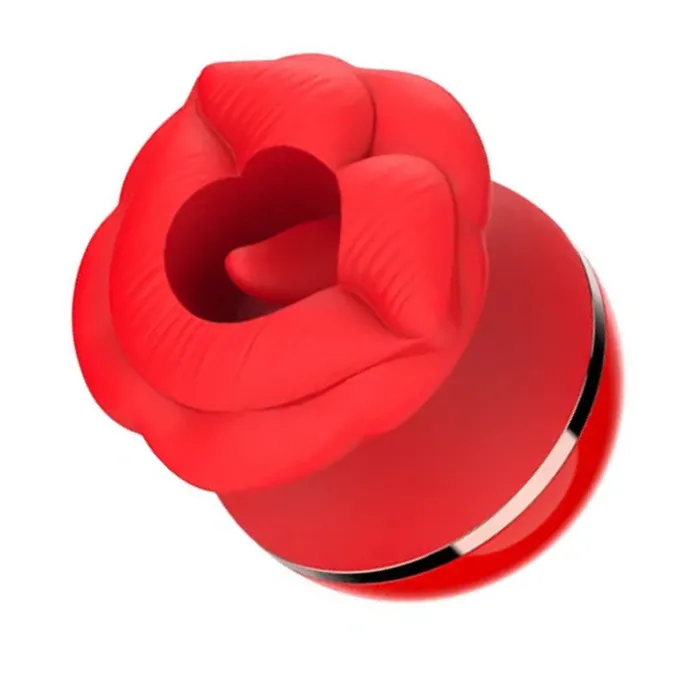 Lurevibe Rose Lip Suction Tongue Licking Massager Clitoral Stimulator Lurevibe Female Sex Toys Lurevibe Rose Lip Suction Tongue Licking Massager Clitoral Stimulator Lurevibe Female Sex Toys
