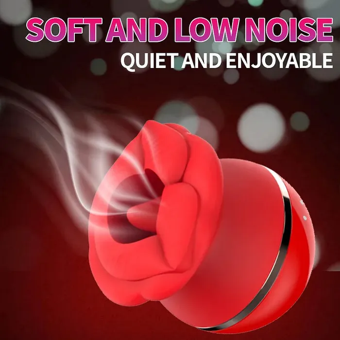 Lurevibe Rose Lip Suction Tongue Licking Massager Clitoral Stimulator Lurevibe Female Sex Toys Lurevibe Rose Lip Suction Tongue Licking Massager Clitoral Stimulator Lurevibe Female Sex Toys