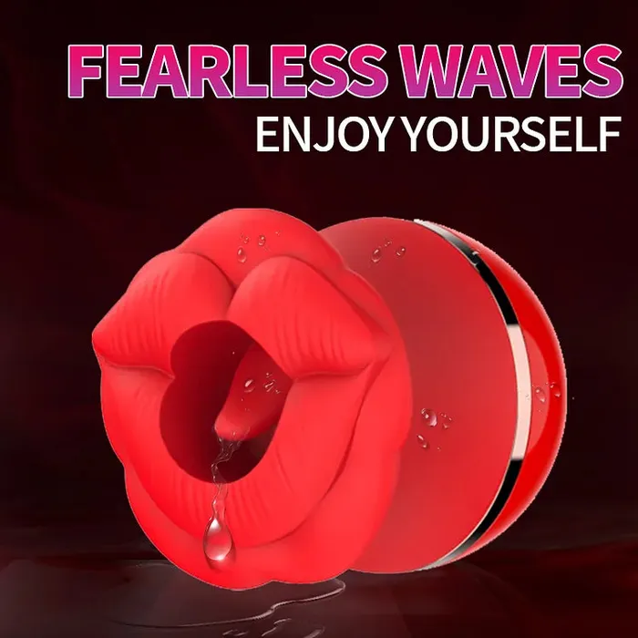Lurevibe Rose Lip Suction Tongue Licking Massager Clitoral Stimulator Lurevibe Female Sex Toys Lurevibe Rose Lip Suction Tongue Licking Massager Clitoral Stimulator Lurevibe Female Sex Toys
