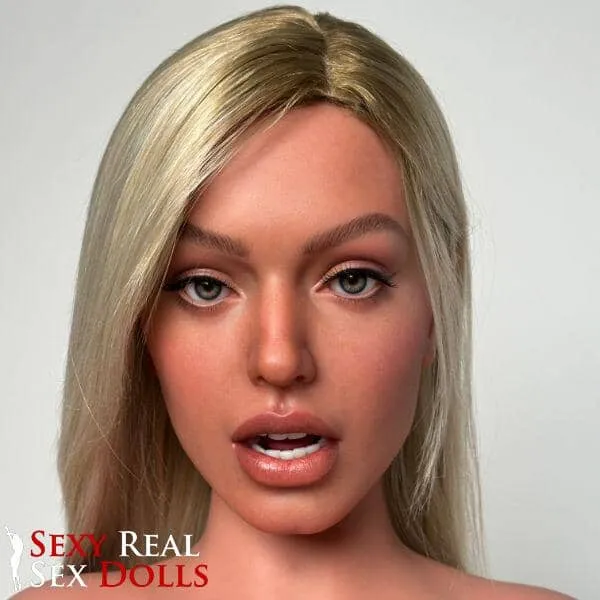 Male Sex Toys 165cm 5ft5 Sara Blonde Silicone Sex Doll with Small Breasts Zelex Doll
